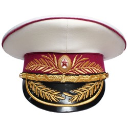 Soviet / Russian Generals Ministry of Military Justice parade white hat