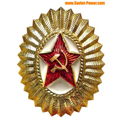 USSR Red Star military hat badge