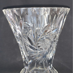 Verres à vase en cristal tchèques antiques eau pour fleurs